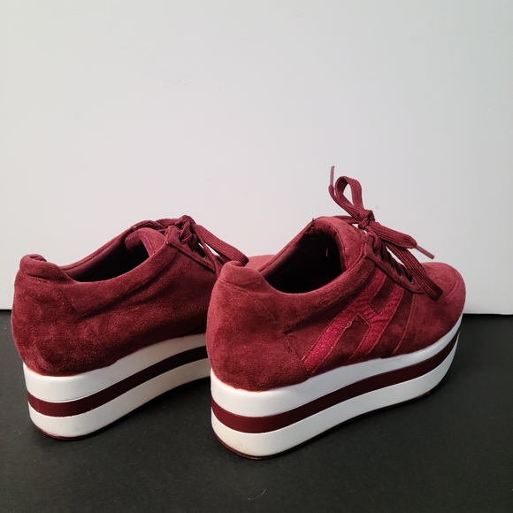 Maroon Platform Sneaker - Picture 2 of 3